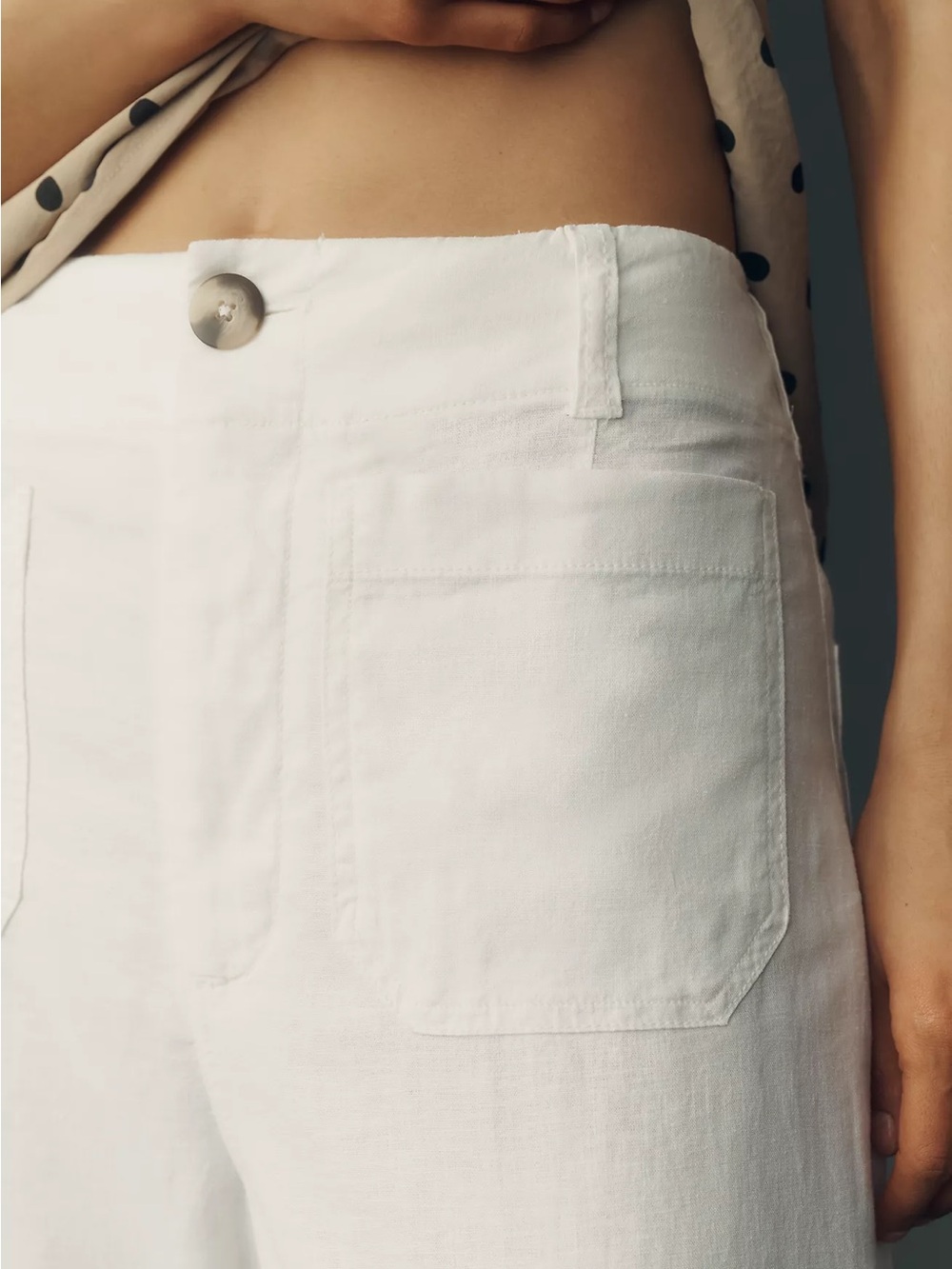 Maeve White Wide-Leg High-Rise Jeans - Picture 2 of 6